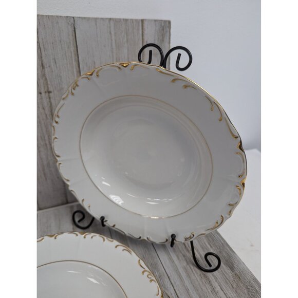 Vintage BOHEMIAN Fine China Set of 3 Soup Cereal Bowls Czechoslovakia BOH53 - Picture 3 of 7